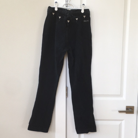 Vintage | Jeans | Vintage Highwaisted Black Jeans Fancy Ass | Poshmark